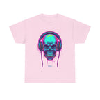 Neon Drip Skull - Unisex Heavy Cotton tee