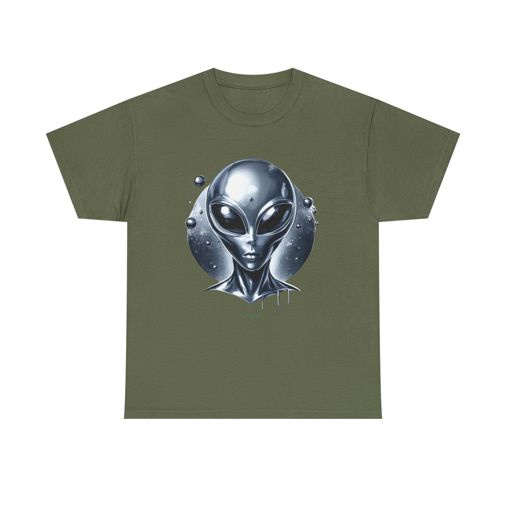 Alien Head Graphic - Unisex Heavy Cotton Tee