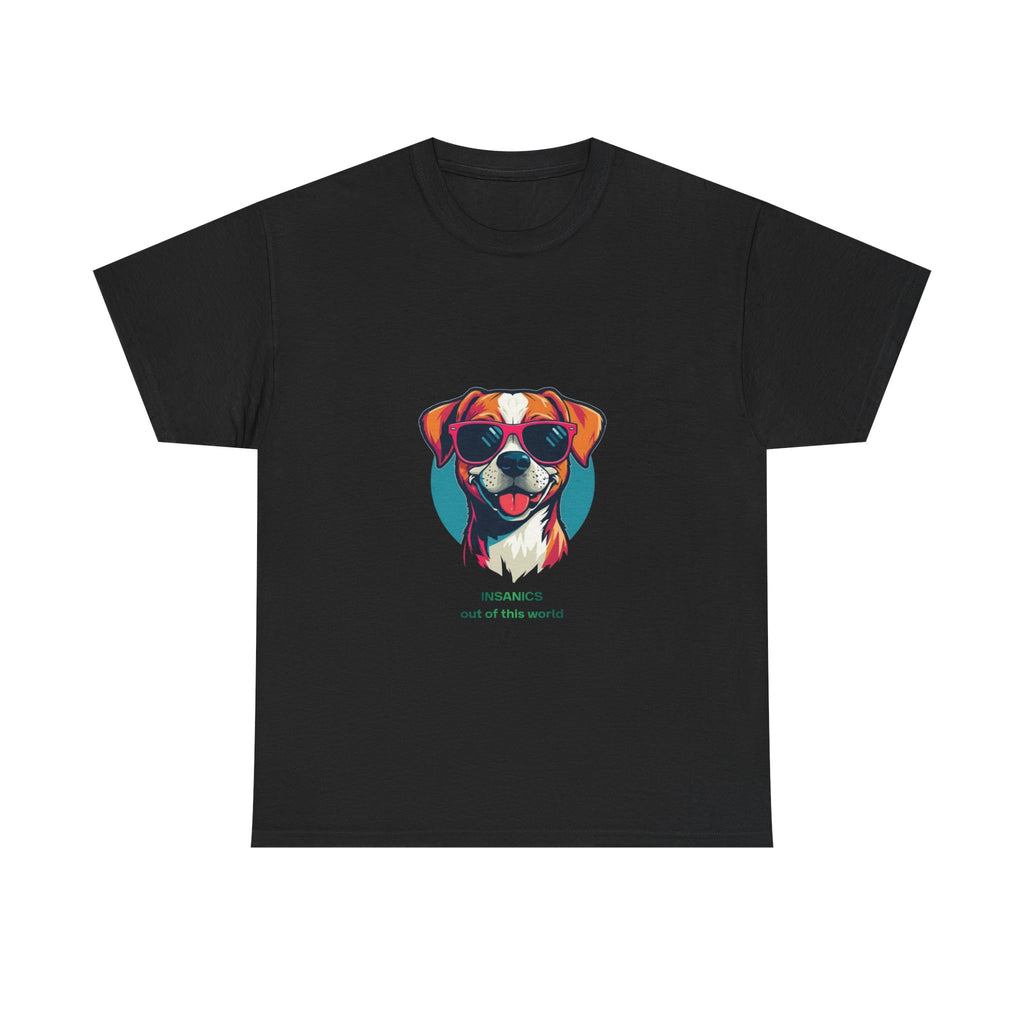 Pop‑Art Sunglasses Dog -  Unisex Heavy Cotton Tee