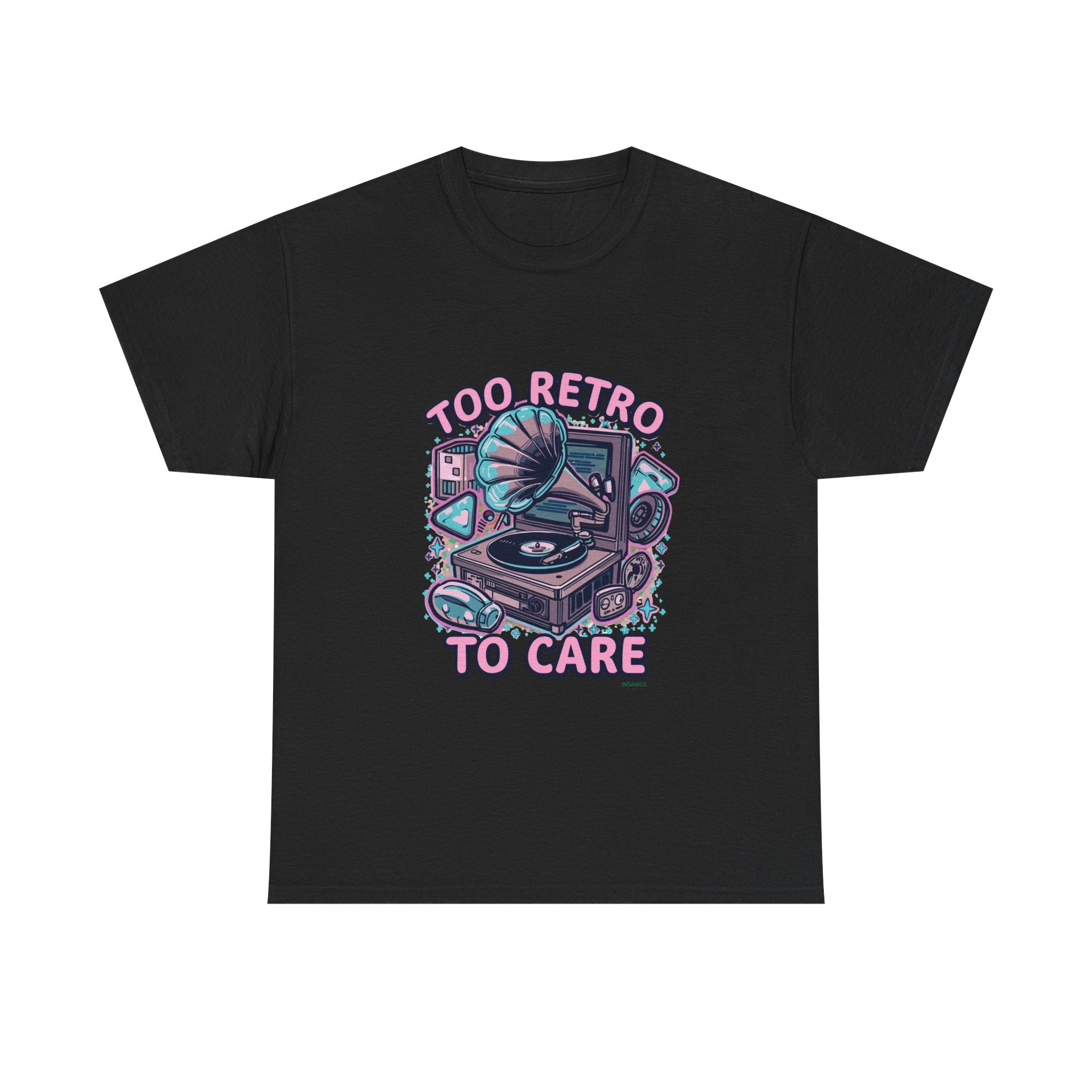Too Retro To Care - Unisex Heavy Cotton Tee