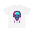Neon Drip Skull - Unisex Heavy Cotton tee