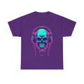Neon Drip Skull - Unisex Heavy Cotton tee