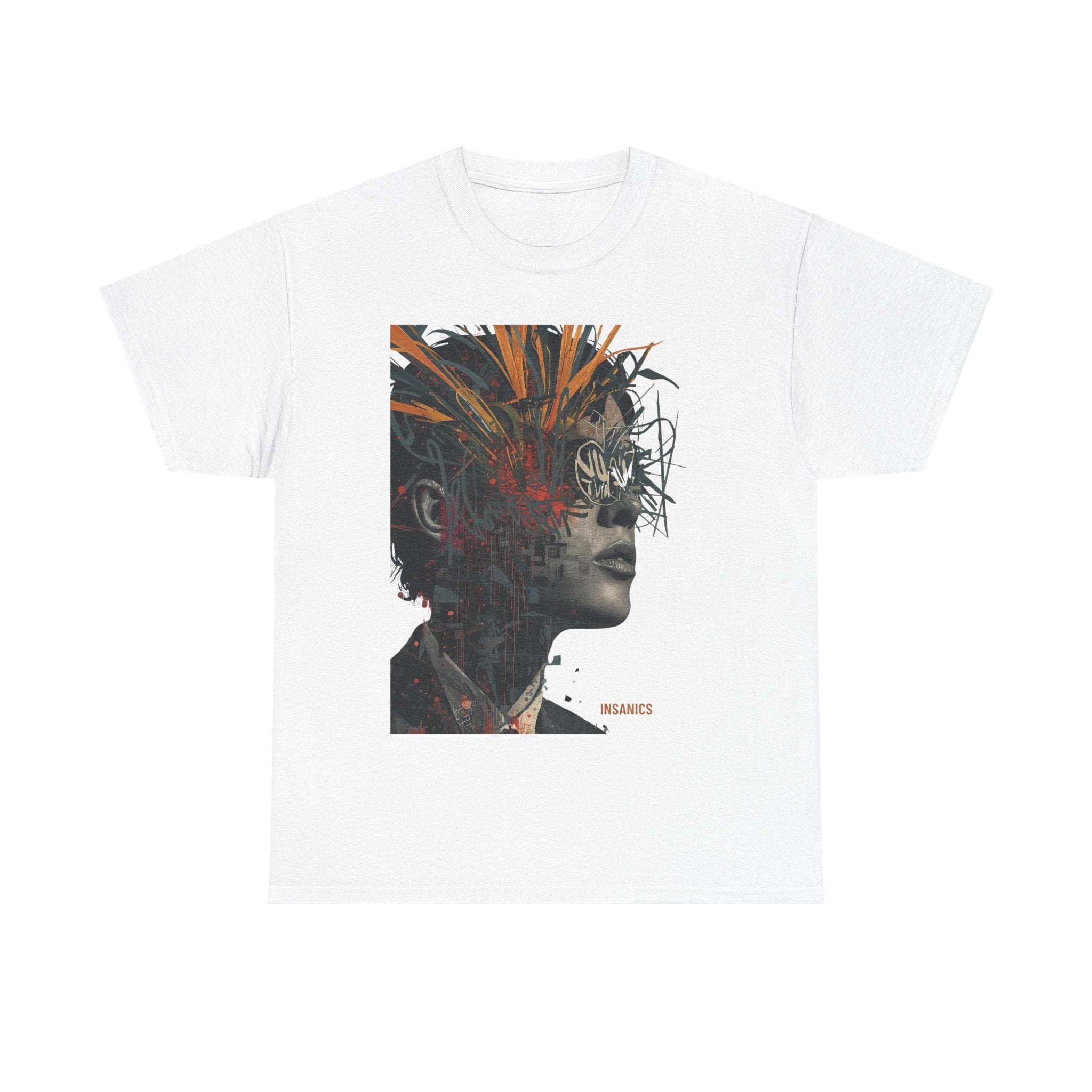 Artful Split Portrait - Unisex Heavy Cotton Tee