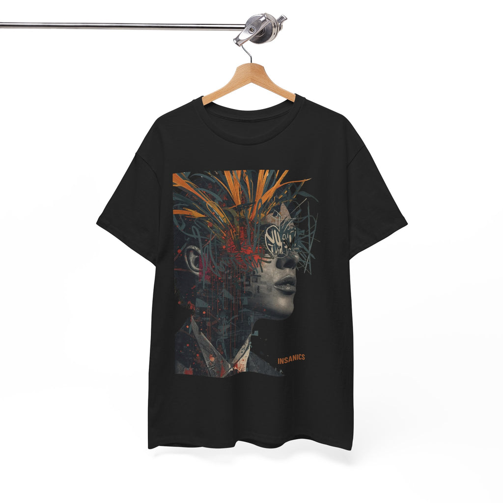 Artful Split Portrait - Unisex Heavy Cotton Tee
