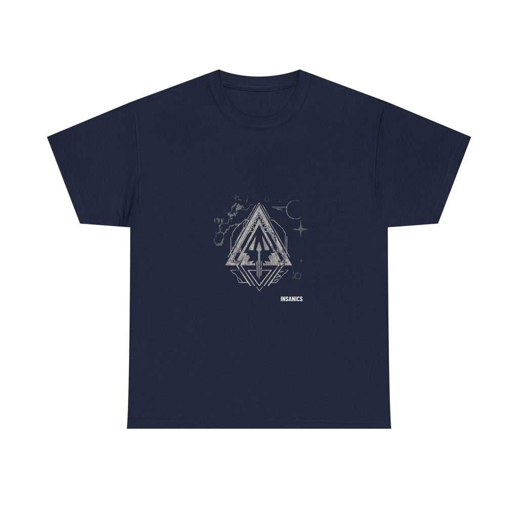 Minimal Night Sky Triangle - Unisex Heavy Cotton Tee