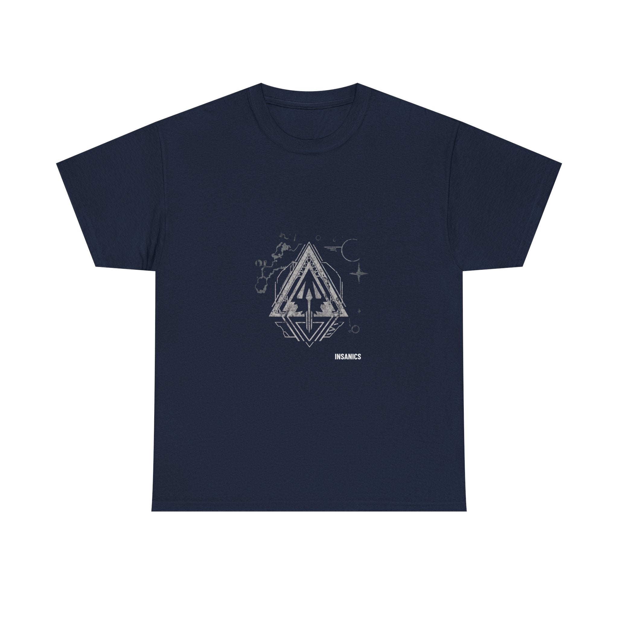 Minimal Night Sky Triangle - Unisex Heavy Cotton Tee