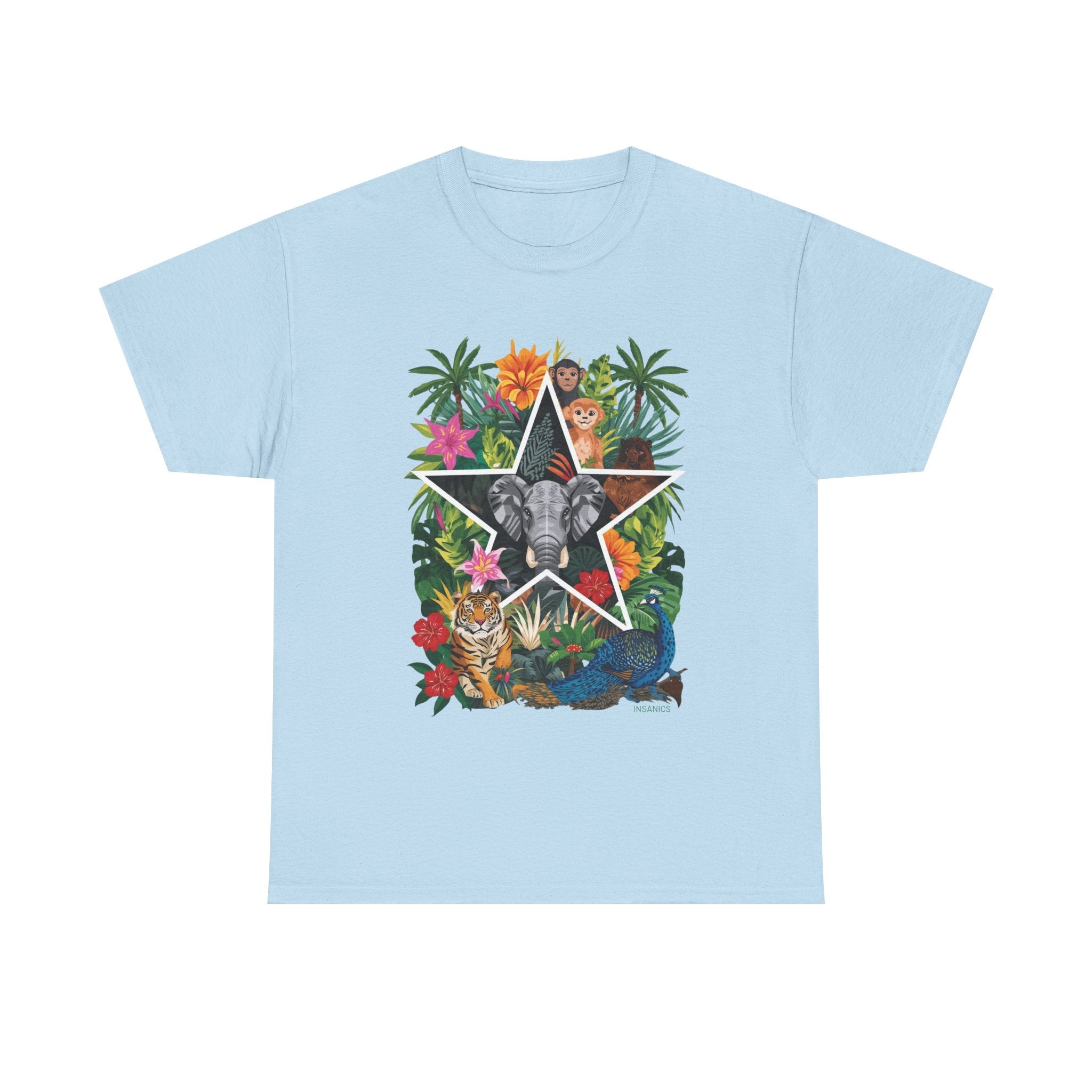 Jungle Wildlife - Unisex Heavy Cotton Tee