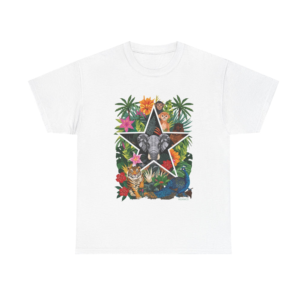 Jungle Wildlife - Unisex Heavy Cotton Tee