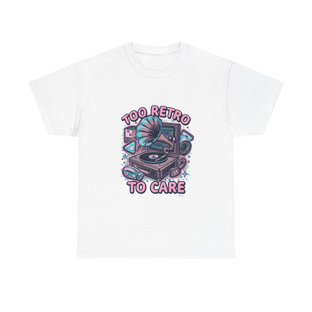 Too Retro To Care - Unisex Heavy Cotton Tee