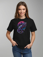 Dinosaur Mountain Dusk - Unisex Heavy Cotton Tee