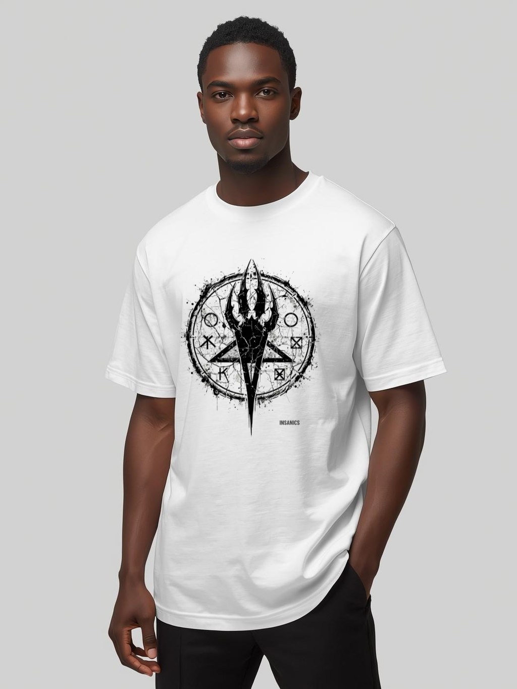 Distressed Rune Sigil - Unisex Heavy Cotton Tee