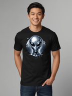 Alien Head Graphic - Unisex Heavy Cotton Tee