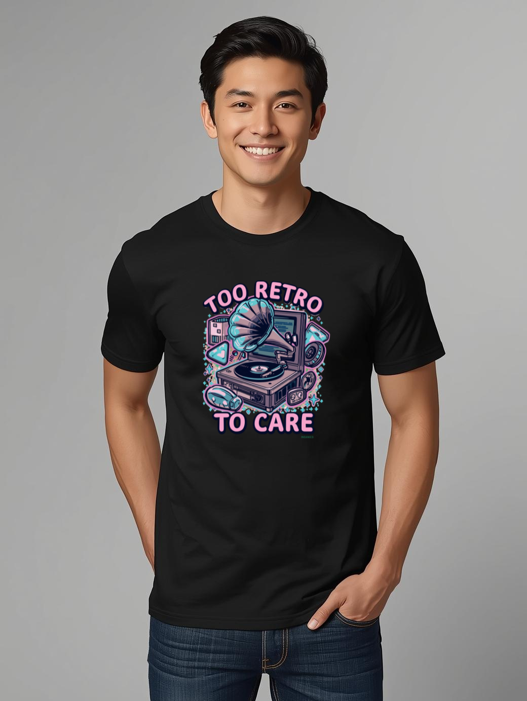 Too Retro To Care - Unisex Heavy Cotton Tee