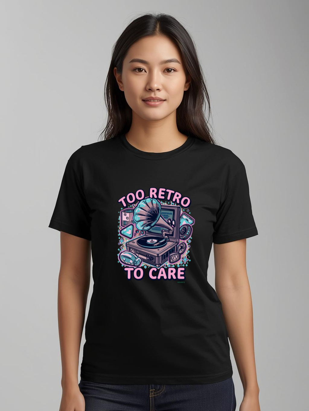 Too Retro To Care - Unisex Heavy Cotton Tee